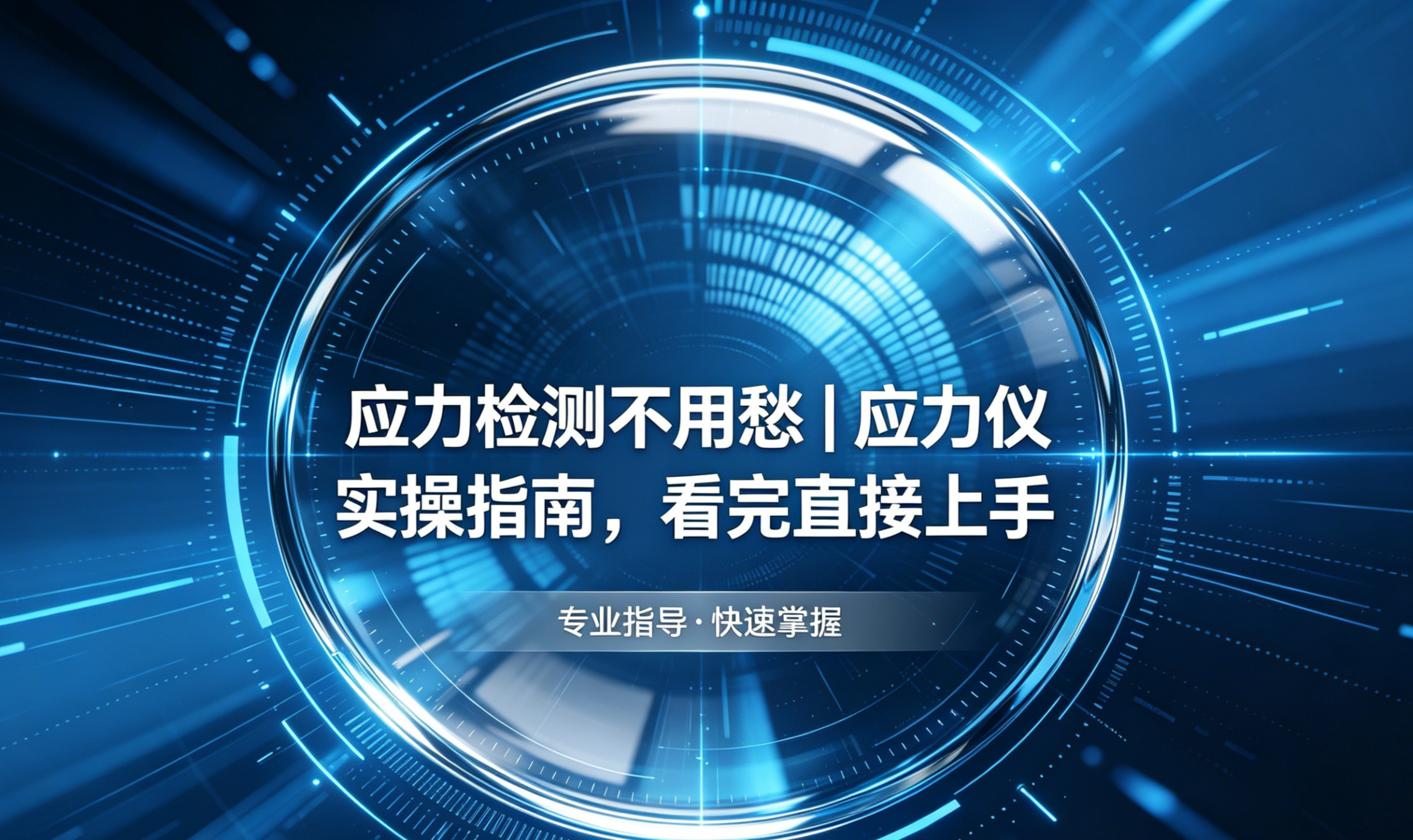 应力检测不用愁｜应力仪实操指南，看完直接上手